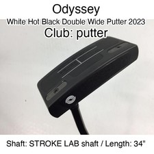 Odyssey White Hot Black Double Wide Putter 2023 putter Putter 34" STROKE LAB sha