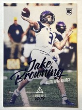 2019 Panini Luminance Blue, Jake Browning RC #ed 12/99, Card #142