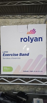 Rolyan Latex Exercise Band 50 Yard Roll Green Color New