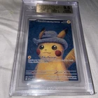 Pokemon Pikachu with Grey Felt Hat Van Gogh Full Art Promo SVP EN 085 BGS 9.5