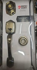 Kwikset Belleview Antique Brass Sngl Cylinder Door Handleset Tylo Knob 96870-098