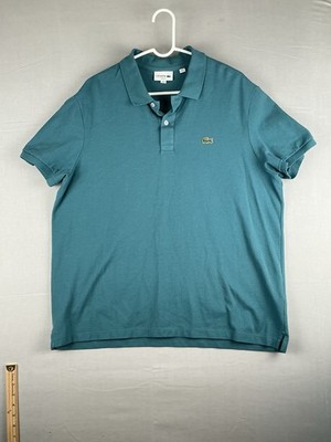Lacoste Slim Fit Polo Shirt 3XL Teal Cotton Short Sleeve