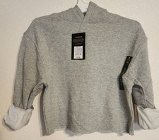 Art Class Heather Gray Cropped Hoodie - New W Tags - Size Med 7/8 