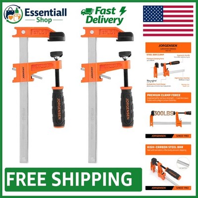 Light Duty 6-Inch Bar Clamp Set, 2-Pack - 300 lbs Load Limit for DIY Projects