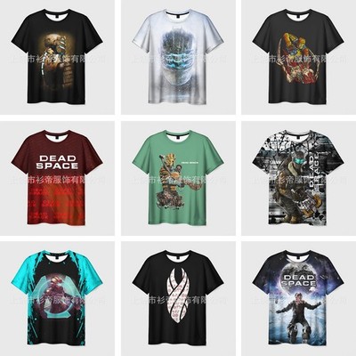 Cosplay Dead Space Isaac Clark 3D T-shirts Adult Sports Top Tee Summer Shirts