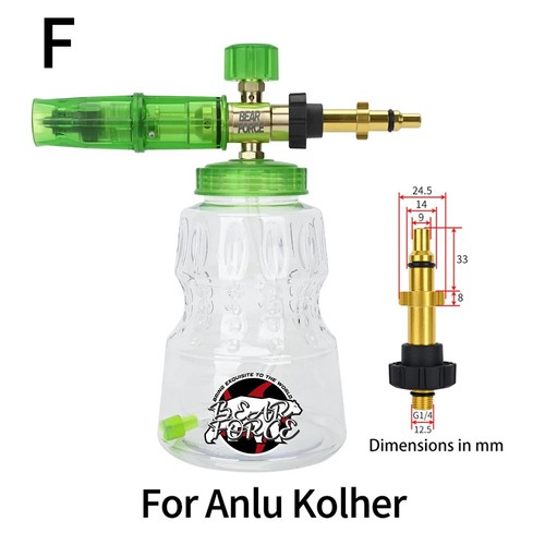 Snow Foam Lance Foam Cannon Gun Soap Bottle 1/4" Connect High Pressure Washer - Picture 12 of 16