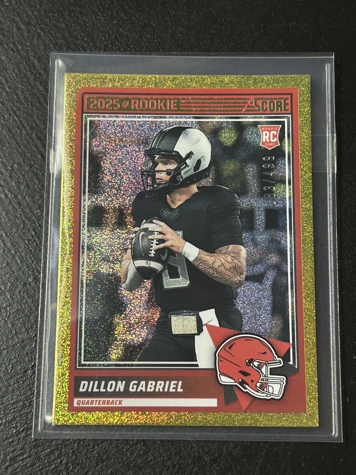 2025 Score - Rookies Dillon Gabriel #41 Gold Dots /499 Rookie Card