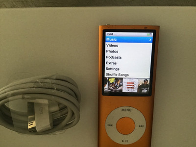 Apple iPod nano 4th Gen Orange (8 GB) New Battery.