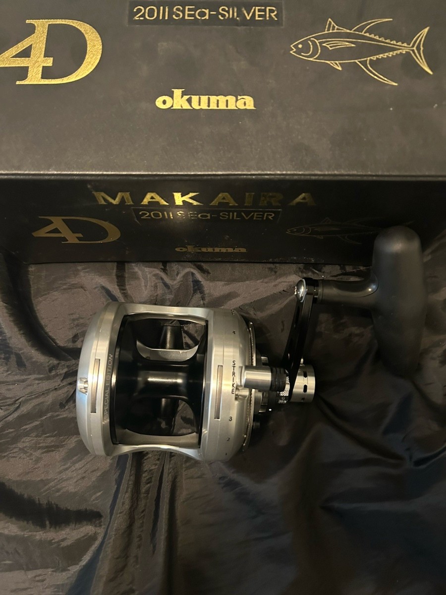 Okuma Makaira Sea Silver Big Game Lever Drag Reel - MK-20IISEA
