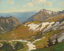 William Wendt : Summer Thaw : 1913 : Archival Art Print