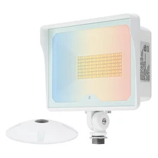 55W White LED Flood Light with Dusk-to-Dawn Photocell, 3000K/4000K/5000K Sele...