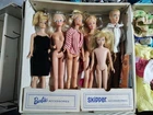 1964 Barbie Carrying Case w 6 Vintage Dolls
