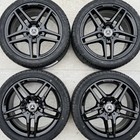Genuine Mercedes E-Class AMG 18" BLACK Alloy Wheels 245 265 Tyres Staggered w212