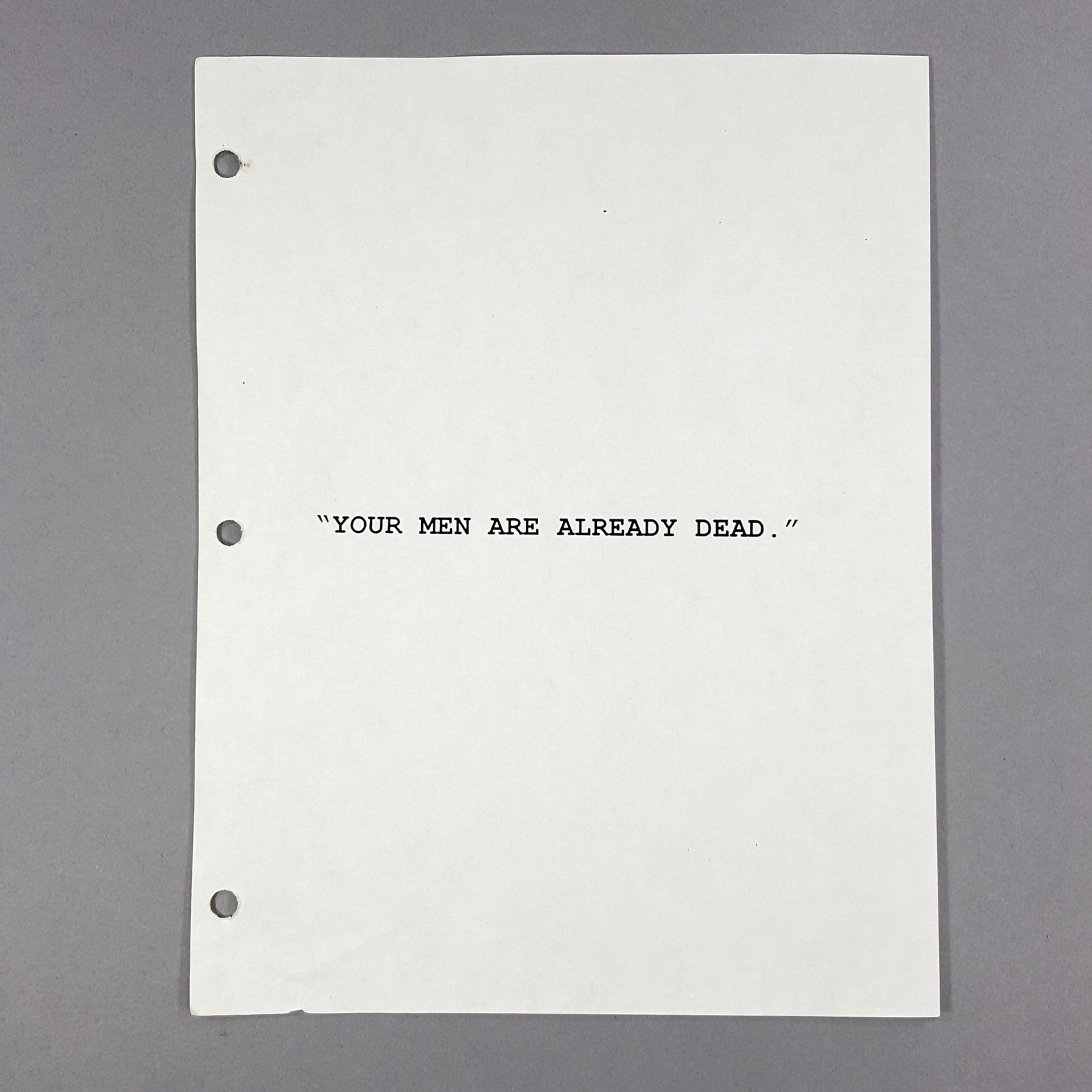 Image 2 of The Matrix Production Used Storyboard Title Page - Already Dead- COA Movie Prop