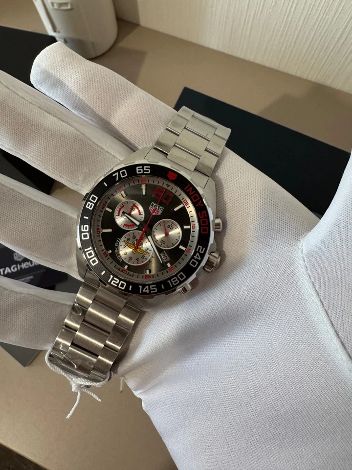 Reloj cronógrafo para hombre Tag Heuer Formula 1 Indy 500 rojo CAZ101V.BA0842 Foto 3 de 4