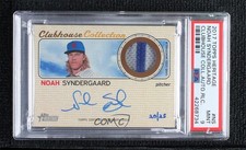 2017 Heritage Clubhouse Collection Relics 20/25 Noah Syndergaard PSA 9 Auto d4f