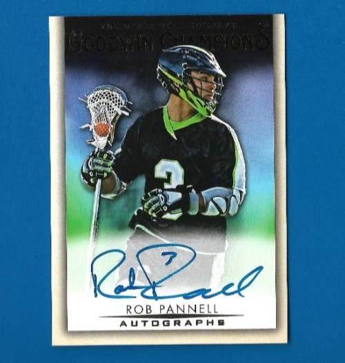 2021 Upper Deck Goodwin Champions Rob Pannell AUTO Lacrosse Carolina Chao #A-RP