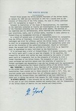GERALD R. FORD - TYPESCRIPT SIGNED