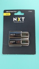 Genuine 2 Pack NXT Technologies 64GB USB 2.0 Type-A Flash Drives Black NX61127