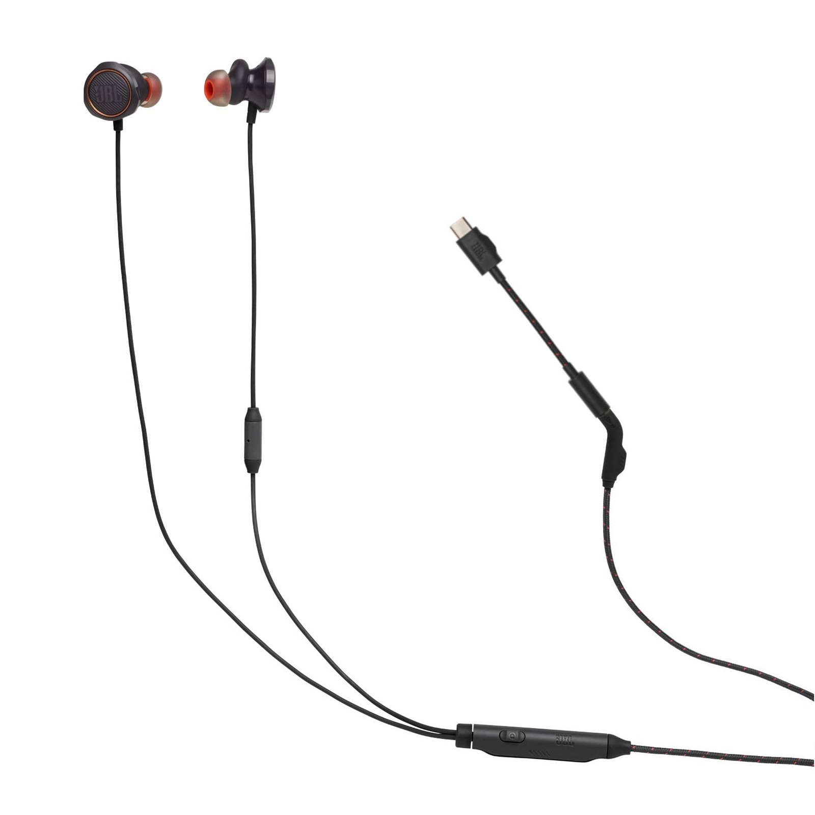 Cuffie Gaming JBL Quantum 50C Nero Confilo Adattatore USB-C