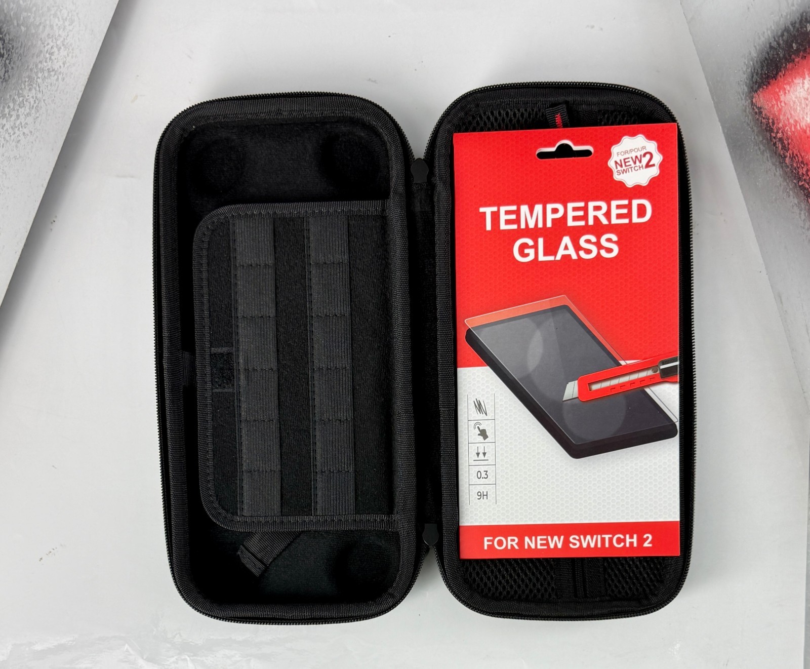 Étui de transport Nintendo Switch 2 avec rangement pour accessoires