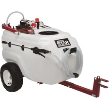 NorthStar Tow-Behind Trailer Boom Broadcast and Spot Sprayer, 31 Gallons, 2.2