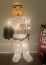 Star Wars Stormtrooper Kurt Adler 28” Holiday Lighted Decor VTG Lucasfilm w/box