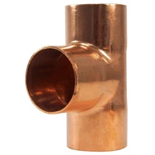 Appli Parts AP-T138 1-3/8in Wrot Copper Tee CxCxC connections for refrigeration,