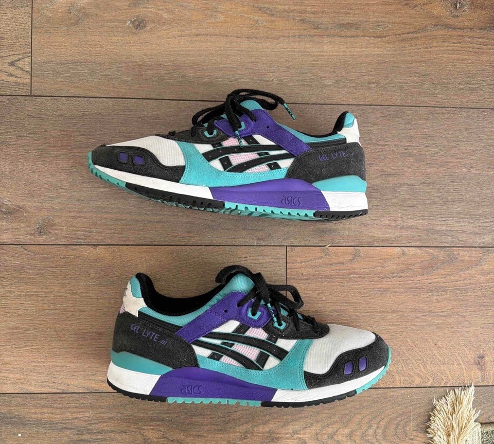 BASKET ASICS GEL LYTE 3 TECHNO CYAN PURPLE - Photo 1/4