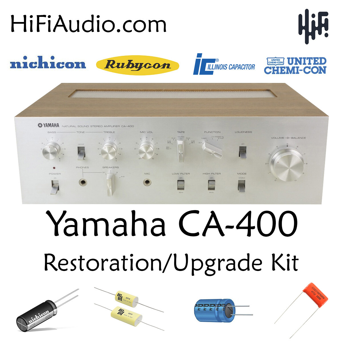 Yamaha CA-400 rebuild restoration recap service kit fix