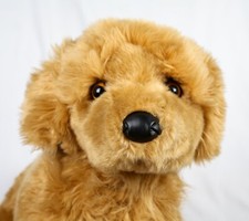 FAO Schwarz 20 Large Golden Retriever Plush Stuffed Snuggly Puppy Dog