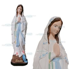 Statua madonna lourdes lourd colorata cm 60 in cemento marmo esterno interno