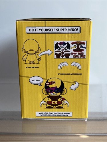 Marvel Mini Wolverine Munny Sticker Art Create Your Own Super Hero Toy - Picture 7 of 12