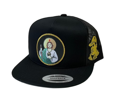 El Chapo Guzmán Y Michoacán 2 Logos Hat Olive Black Mesh Mexico Logo Federal