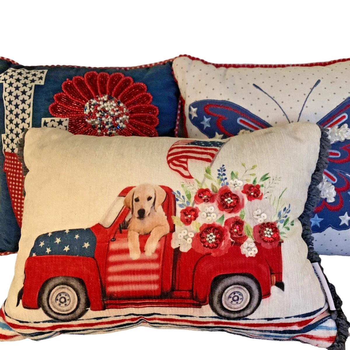 Stars and stripes shop pillows