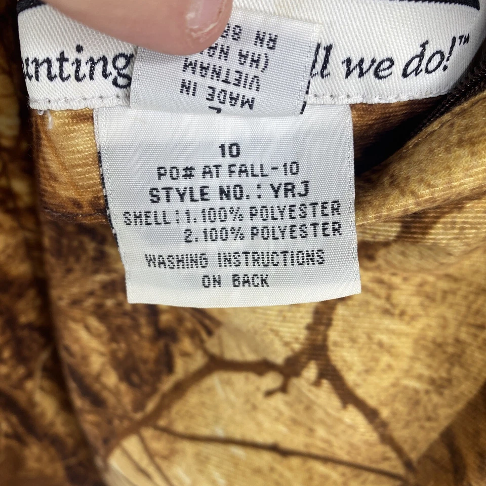 Gamehide Youth Naked North Snow Camo & Blake Orange Reversible Jacket Size 10 L - Image 4 of 4