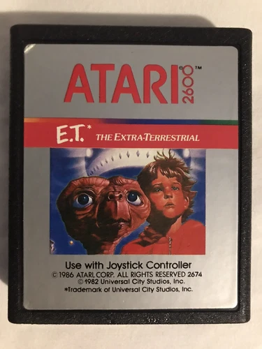 e.t. the extra-terrestrial Atari 2600 1986 Label Variation