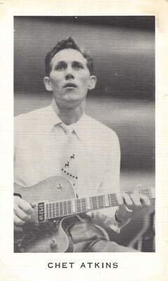 Chet Atkins Musician Recording Artist with Gretsch Guitar Vintage Postcard