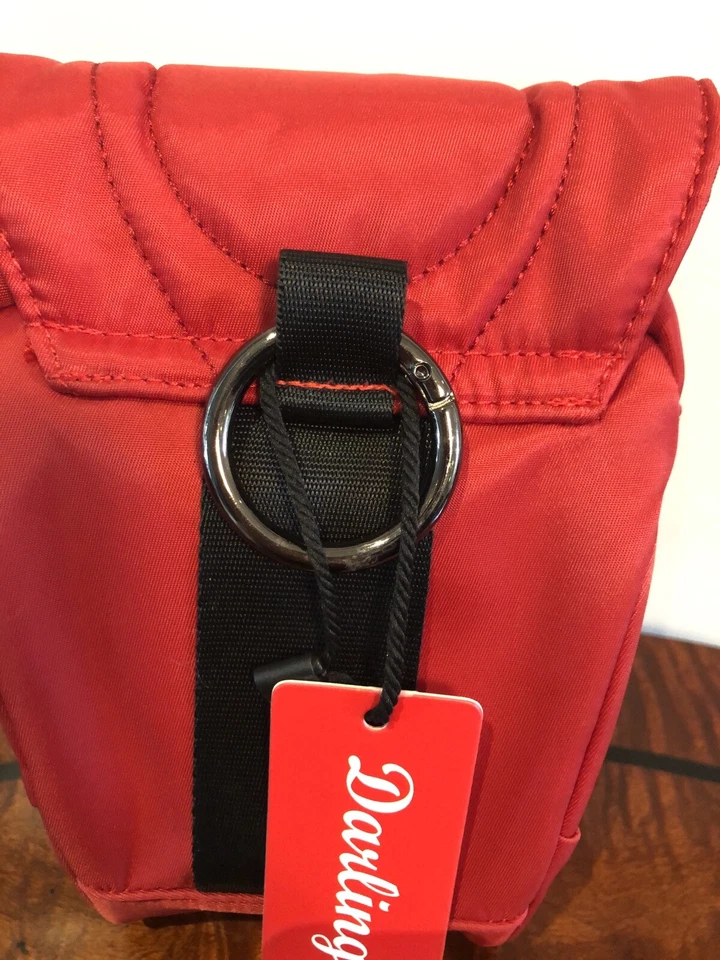 Darling’s Red Owl Design Shoulder Bag ,7x4”Travel Wallet With Lots Of Place Foto 2 de 4