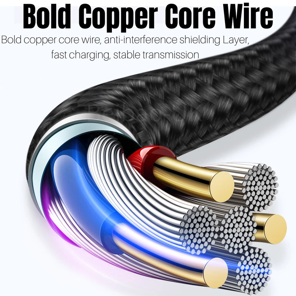 For iPhone 14 13 12 Pro Max 8 7 6 Type C To iPhone Cable Heavy Duty Charger Cord - Image 2 of 4