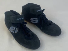 Skechers Women Hi top 8.5 Sneakers Shoes Blue SN 99551 Hook Loop NVBL Fast Ship