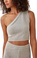 REFORMATION Roze One-shoulder Crop Top KNIT WOMENS SIZE XL XLARGE NWOT