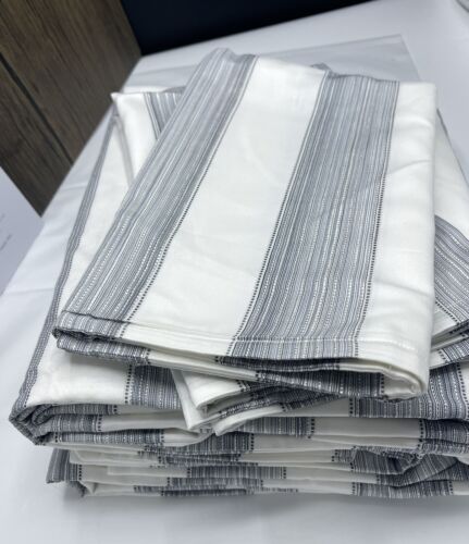 SFERRA Mara Full/Queen Duvet Three Standard Shams 4 Piece Set Long Staple Cotton