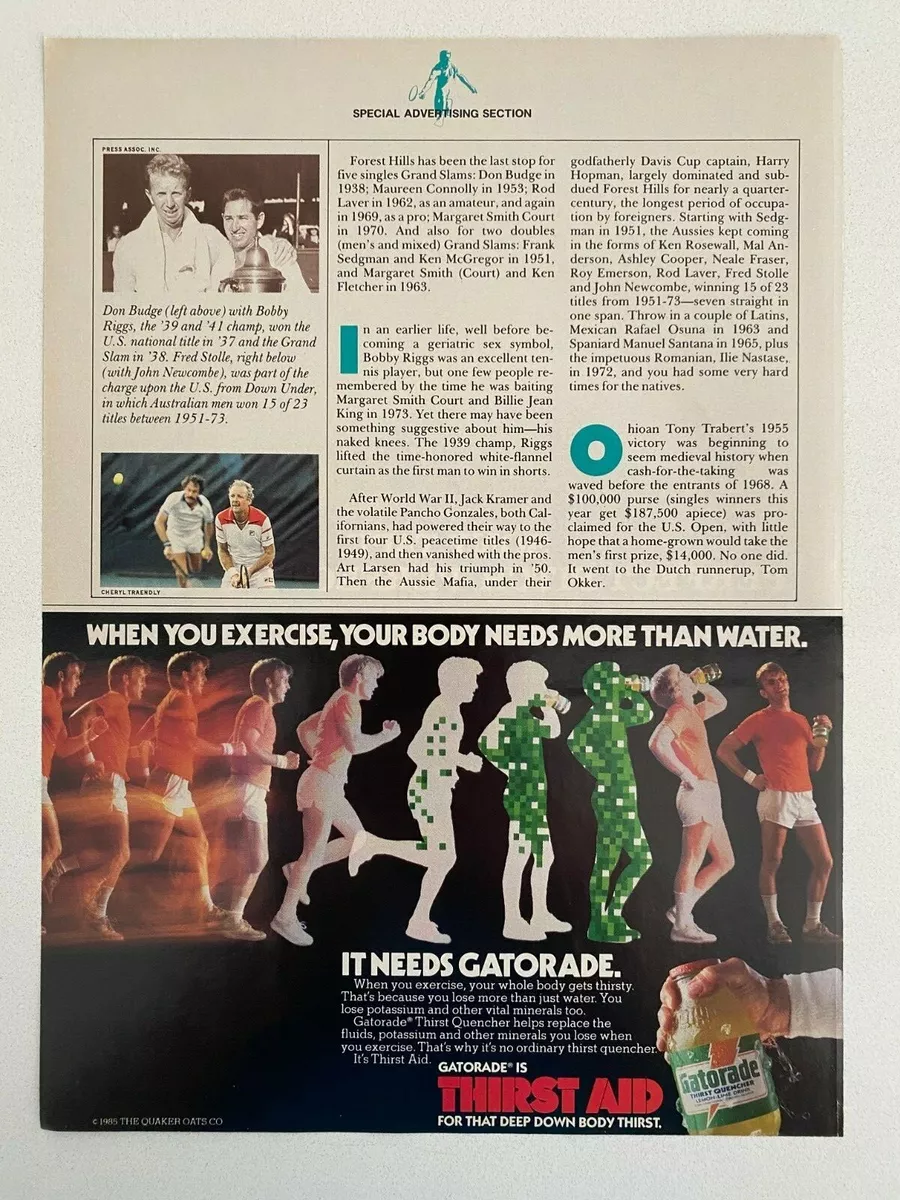 Gatorade Thirst Aid Vintage 1985 Print Ad eBay