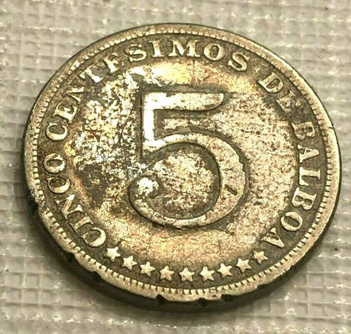 Panama 5 Centesimos, 1932 - Afbeelding 2 van 2