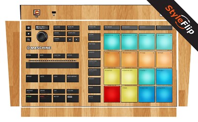NI Maschine Mikro MK3 Skins | Wood 5 | Protective Decal | StyleFlip Skins