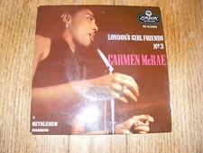 Carmen McRae 7" EP London's Girl Friends No3 nice condition