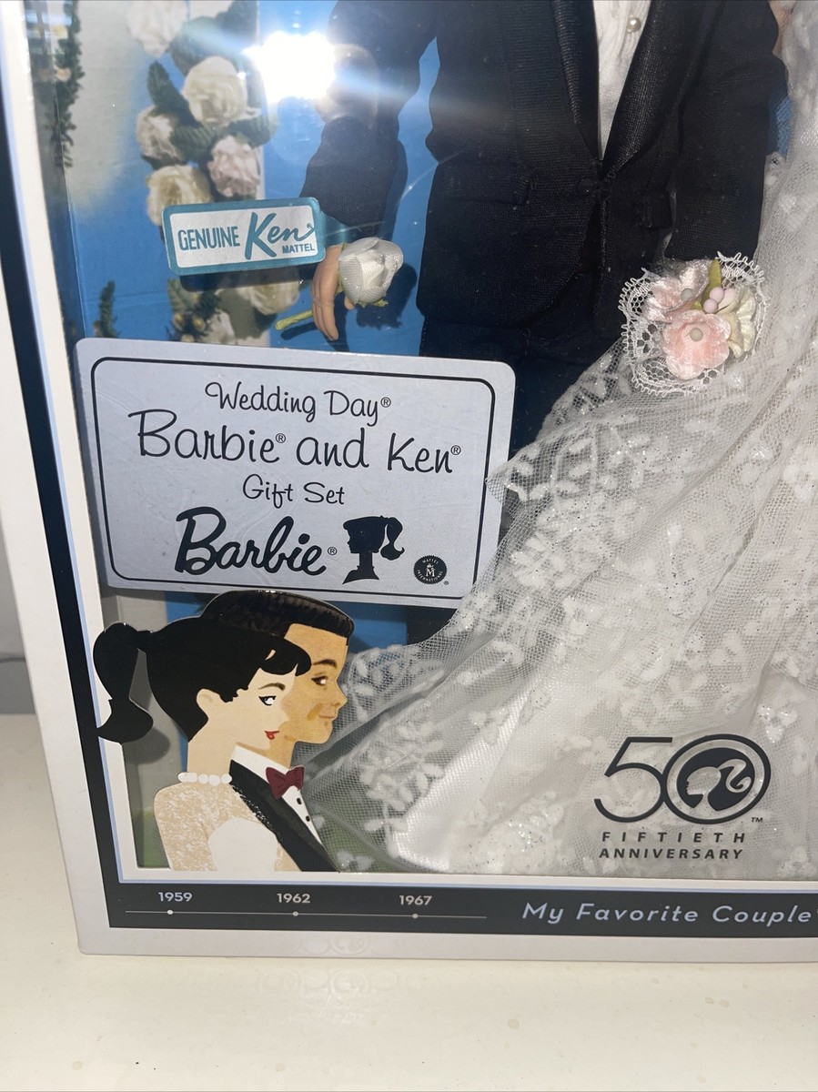 BARBIE & KEN 50TH ANNIVERSARY MY FAVORITE COUPLE 1959 WEDDING DAY