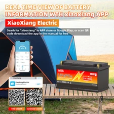 Bluetooth 12V 140Ah LiFePO4 Lithium Battery Deep Cycle 1792Wh for Solar Off-grid