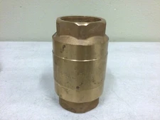 NEW, STRATAFLO 2'' BRASS CHECK VALVE W/METAL POPPET F400, PIPE VALVE 400LBS